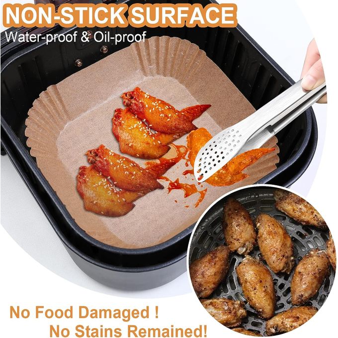 Papier cuisson airfryer carre 50 pcs