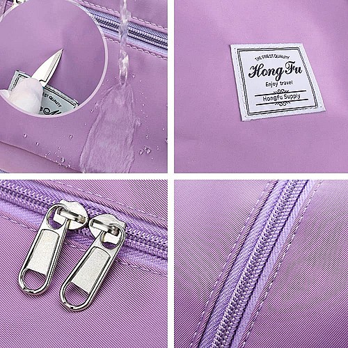 Sac de voyage pliable de grande capacité Sac fourre-tout MAUVE