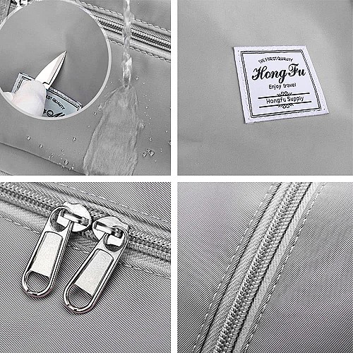 Sac de voyage pliable de grande capacité Sac fourre-tout GRIS