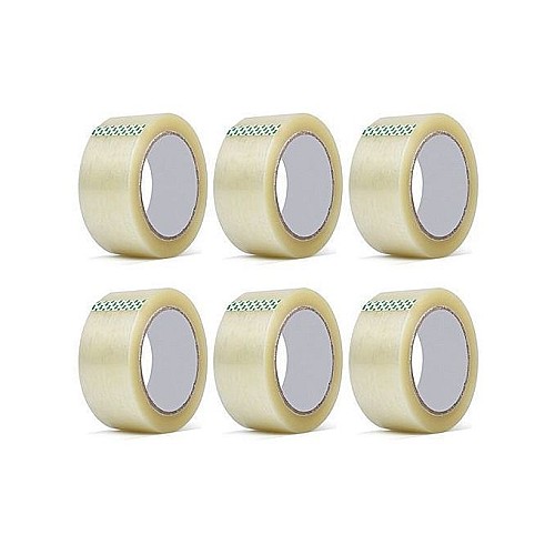 6 Rouleaux Scotch d'emballage - Transparent - 48 MM * 70 Mètres