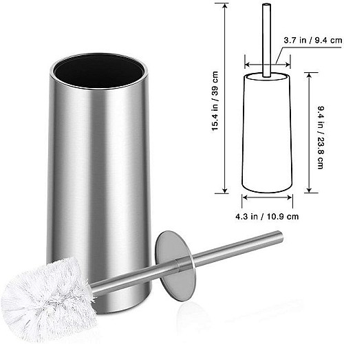 Ensemble salle de bain-Poubelle pédale 3L et brosse