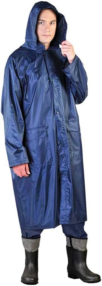 Manteau Imperméable Bleu Protection Pluie