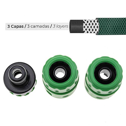 Kit de tuyau d'arrosage 4 Pcs - 15mm
