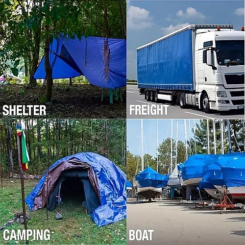 Bâche de protection - Voiles d'ombre de camping - 3Mx4M