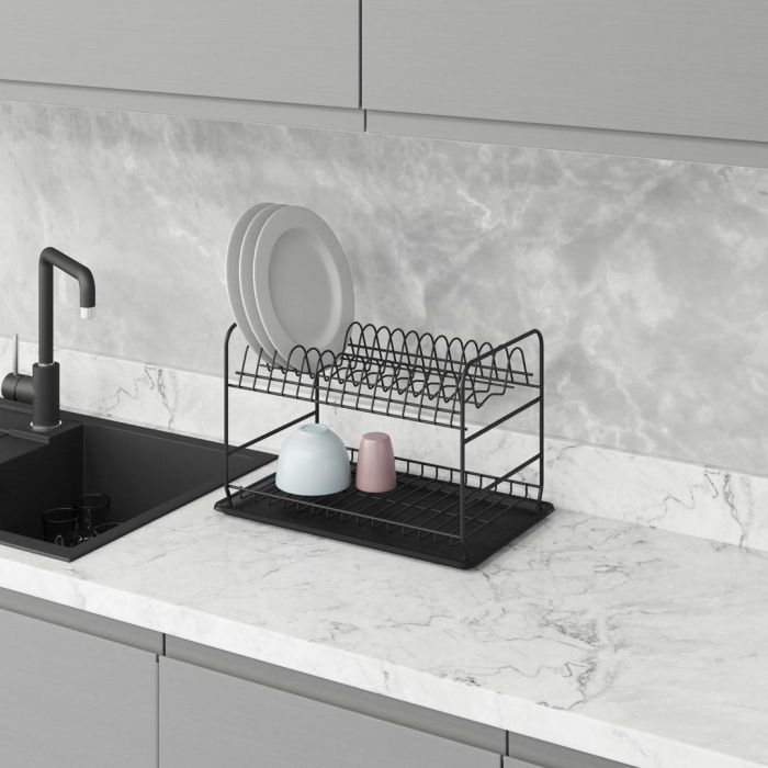 Égouttoir Porte-Assiettes et Verres Design INOX S-4017-A