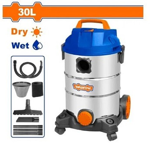 Aspirateur eau et poussière 30l - 1200w WADFOW