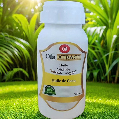 huile de Coco authentique pure 250 ML حجم إقتصادي(زيت جوز الهند الأصلي )