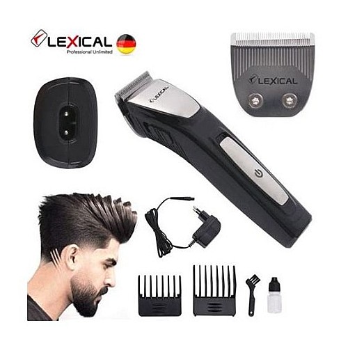 Tondeuse Cheveux Professionnelle Rechargeable -Noir&Gris - LHC-5602
