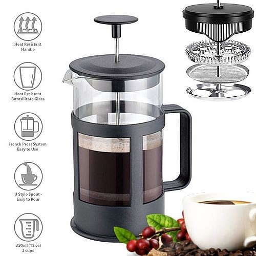 French Cafetière - Passoire à Café - 350 ml- Verre
