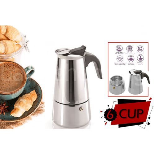 Cafetière Inox 6 Tasses