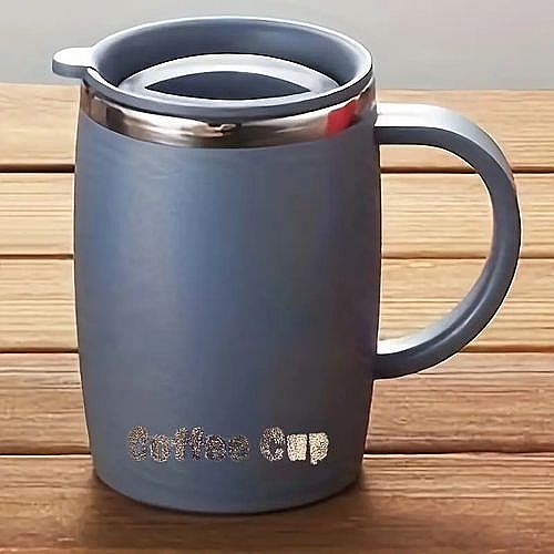Mug de Voyage en Acier Inoxydable avec Couvercle