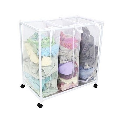 Trieuse De Linge Triple Avec Roues-870*400*700mm