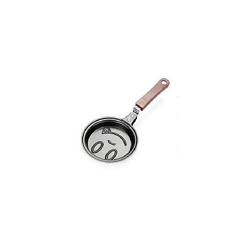 Mini Poêle Antiadhésive Forme De Sourire Pour œufs Et Crêpe-12cm
