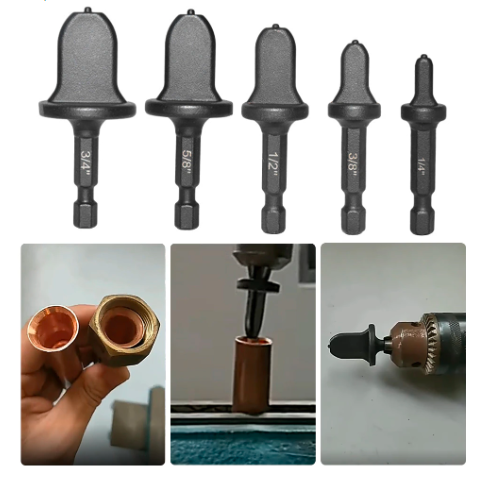 SH0031- 5 Embouts dijonniere de tube de cuivre
