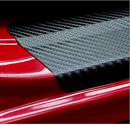 4 autocollants fibre de carbone de voiture