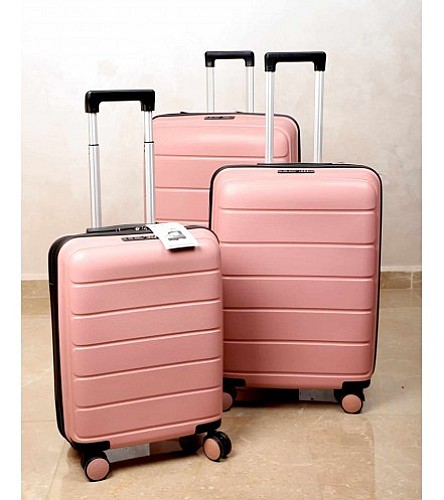 Set de 3 valises - INCASSABLE- 4 roues - 360°