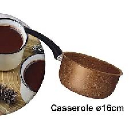 PACK de cuisine 11pcs : Service 5pcs - Granite - Gold + Ustensile de cuisine 6pcs Bambou