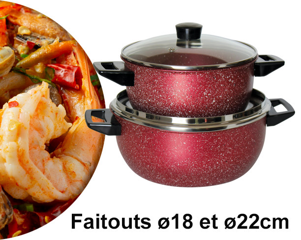 Batterie de Cuisine 12pcs - Granite