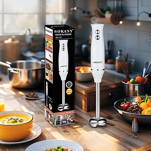 Mixeur Plongeant - SOKANY - 400 W Blanc