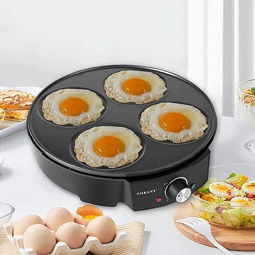 crêpière Sokany SK1003 Antiadhésif - 1200W Noir