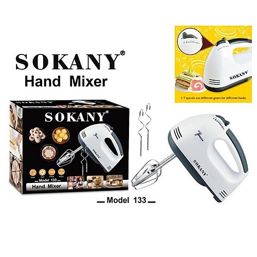 Batteur à main 7 vitesses Sokany, batteur à main 180W