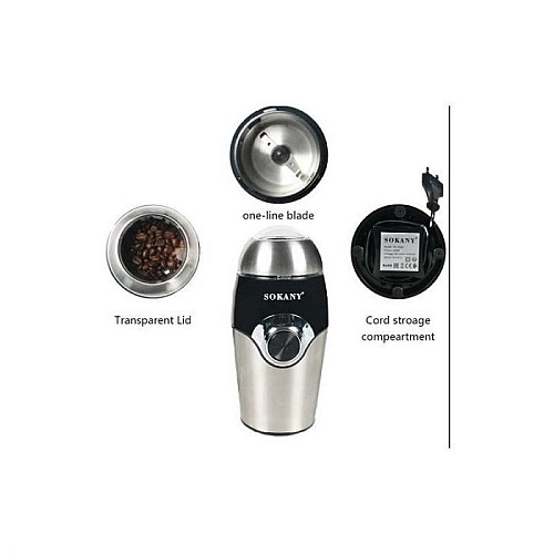 Moulin à café et épices Sokany Sk 3024 - 150 W - Noir