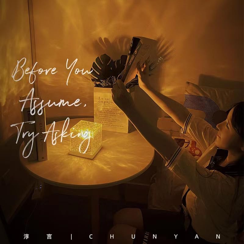 Lampe Aurore Lumière Cristal Veilleuse Romantique - 16 colors