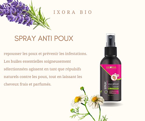 Spray Répulsif Anti-Poux IXORA 100ML